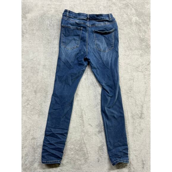 Refuge Denim Miami‎ Jeans Womens Size 11 Blue Distressed - Picture 2 of 7